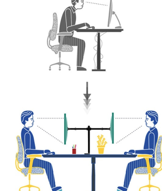 Computer Monitor Stand Dual-screen Desktop Free Lift LCD Multi-screen Splicing Universal Rotating Shelf